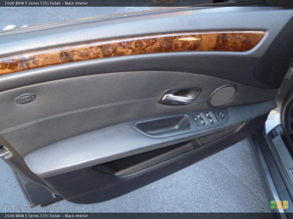 Black Interior Door Panel for the 2008 BMW 5 Series 535i Sedan #40677218