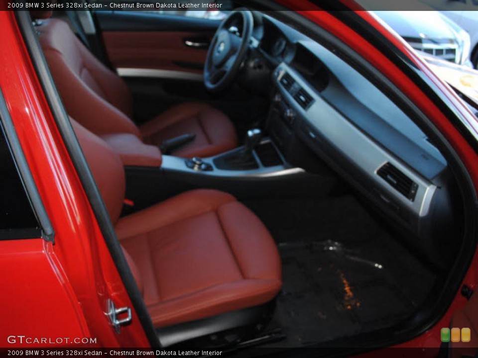 Chestnut Brown Dakota Leather Interior Photo for the 2009 BMW 3 Series 328xi Sedan #40677394