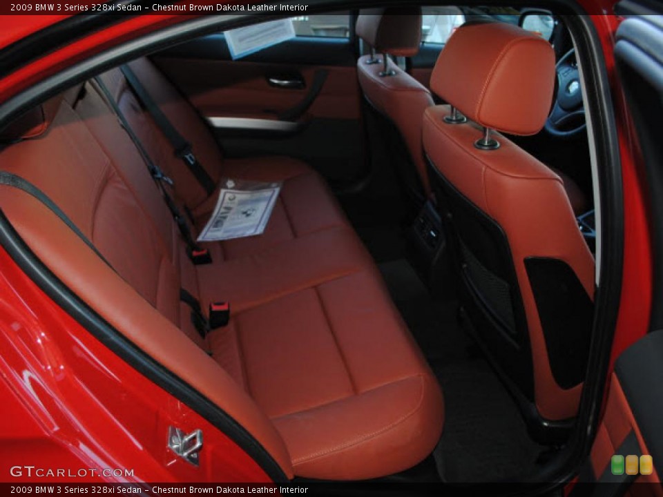 Chestnut Brown Dakota Leather Interior Photo for the 2009 BMW 3 Series 328xi Sedan #40677426
