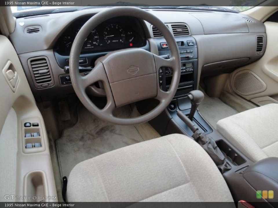 Beige Interior Prime Interior for the 1995 Nissan Maxima GXE #40677670
