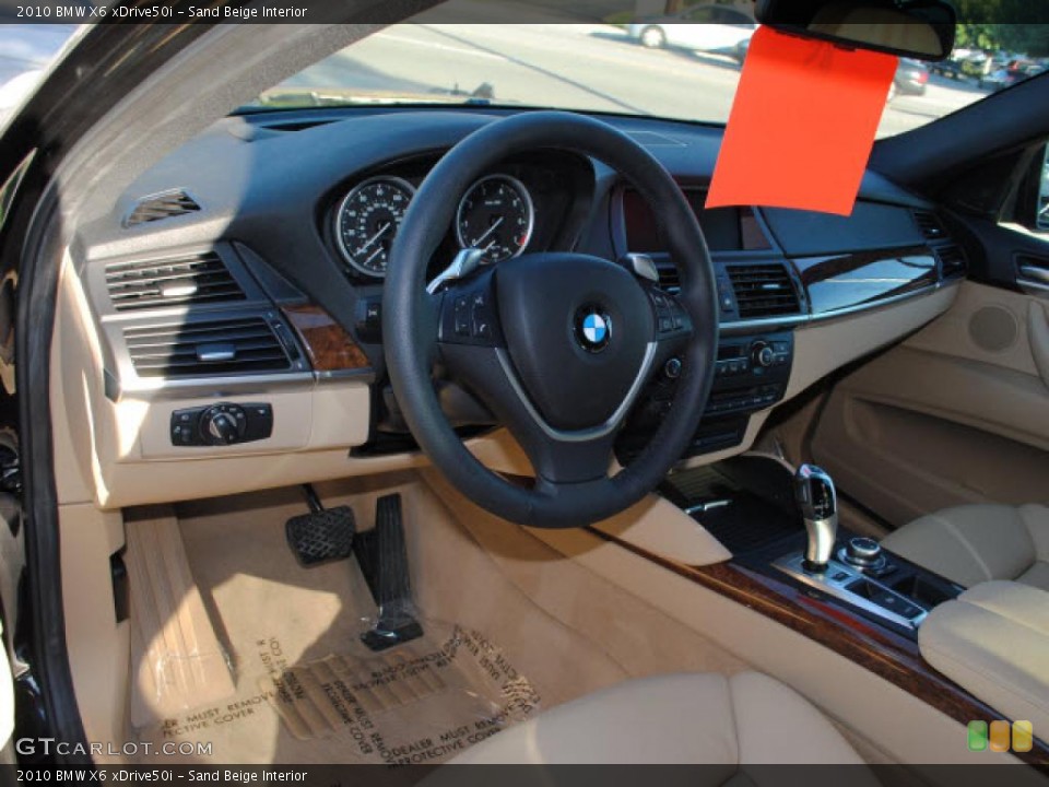 Sand Beige Interior Prime Interior for the 2010 BMW X6 xDrive50i #40678330