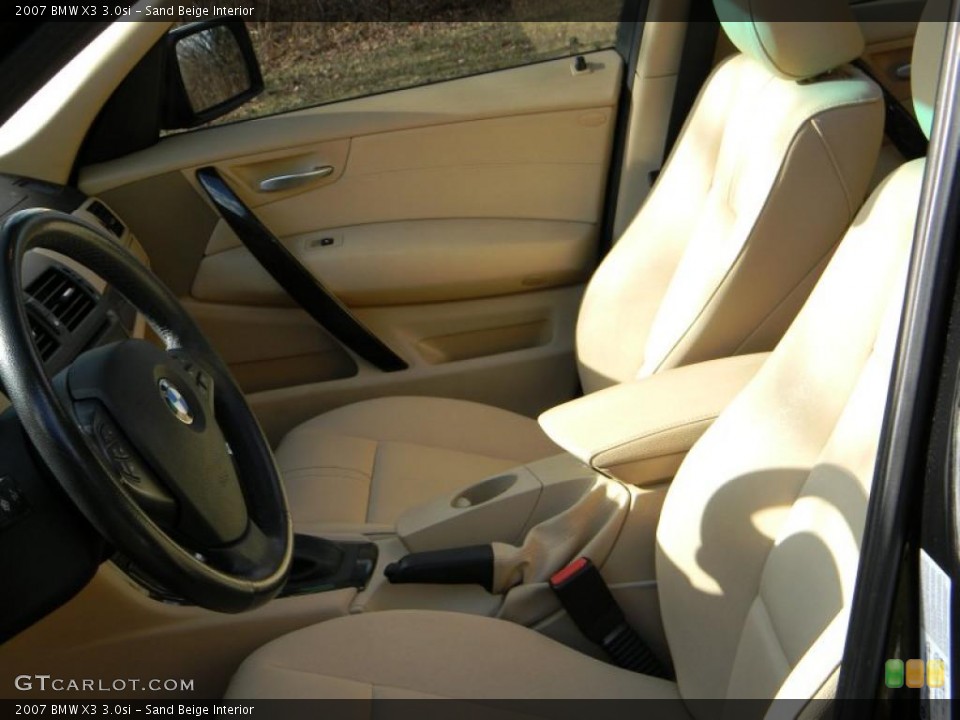 Sand Beige Interior Photo for the 2007 BMW X3 3.0si #40680098