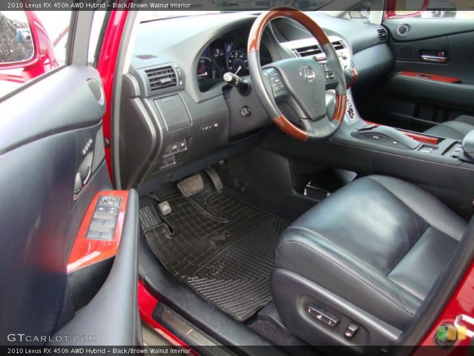 Black/Brown Walnut Interior Prime Interior for the 2010 Lexus RX 450h AWD Hybrid #40680530