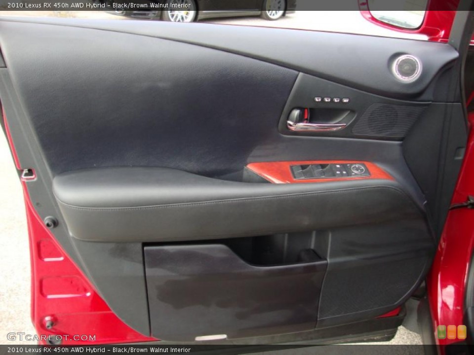 Black/Brown Walnut Interior Door Panel for the 2010 Lexus RX 450h AWD Hybrid #40680546