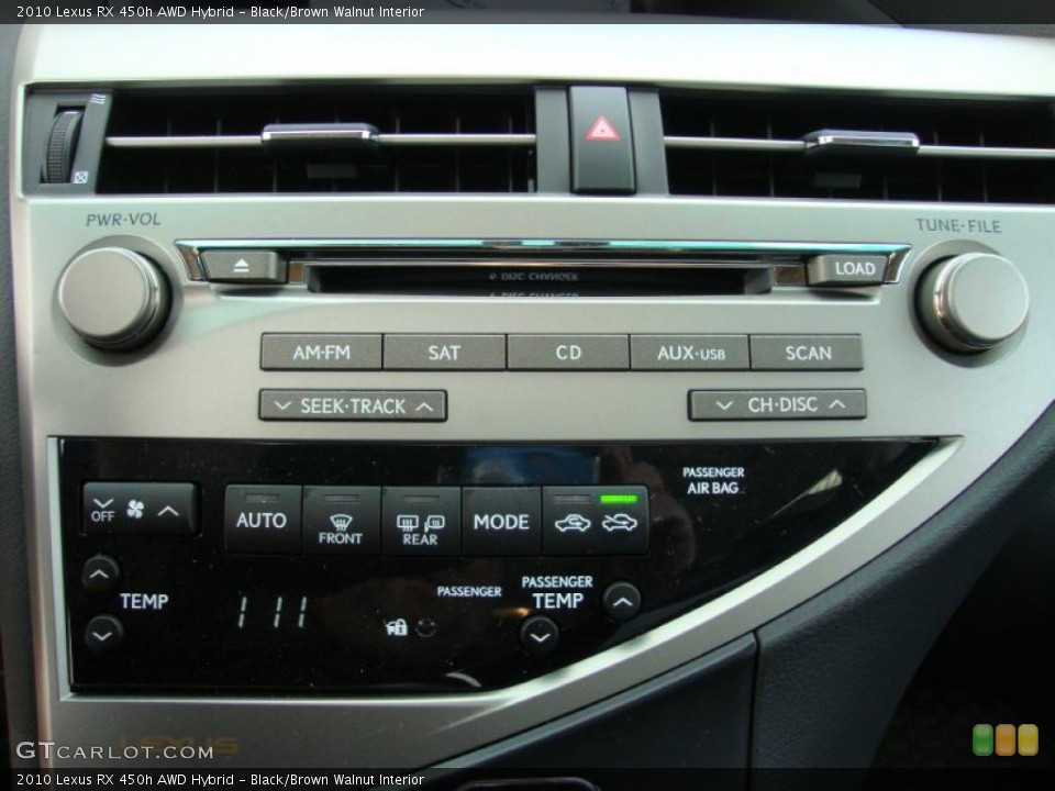 Black/Brown Walnut Interior Controls for the 2010 Lexus RX 450h AWD Hybrid #40681002