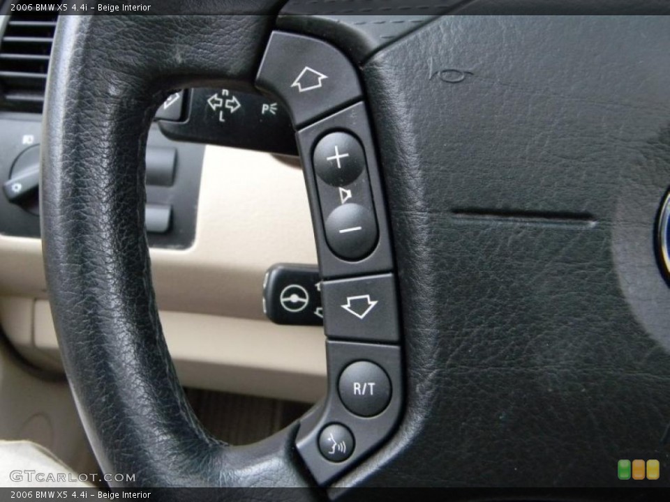 Beige Interior Controls for the 2006 BMW X5 4.4i #40681154