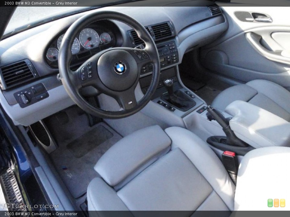 Grey Interior Prime Interior for the 2003 BMW M3 Convertible #40681630