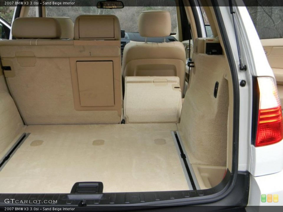 Sand Beige Interior Trunk for the 2007 BMW X3 3.0si #40682022