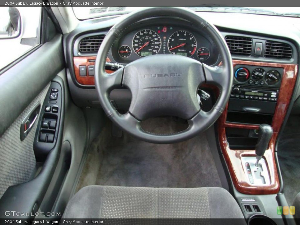 Gray Moquette Interior Steering Wheel for the 2004 Subaru Legacy L Wagon #40682382