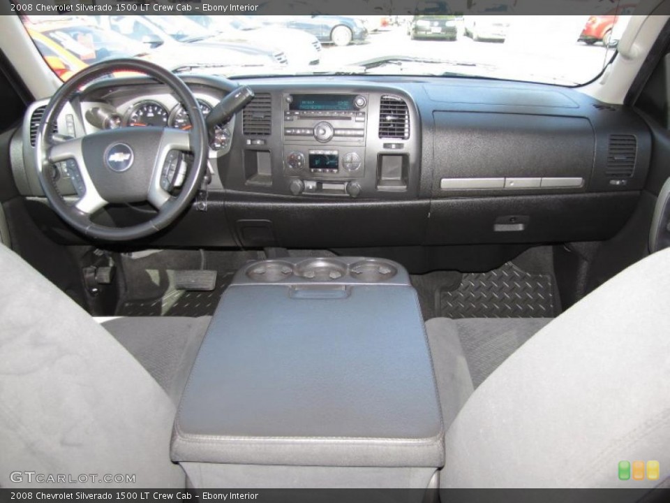 Ebony Interior Prime Interior for the 2008 Chevrolet Silverado 1500 LT Crew Cab #40682542