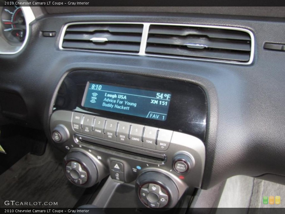 Gray Interior Controls for the 2010 Chevrolet Camaro LT Coupe #40683178