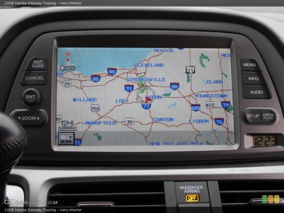 Ivory Interior Navigation for the 2008 Honda Odyssey Touring #40684106