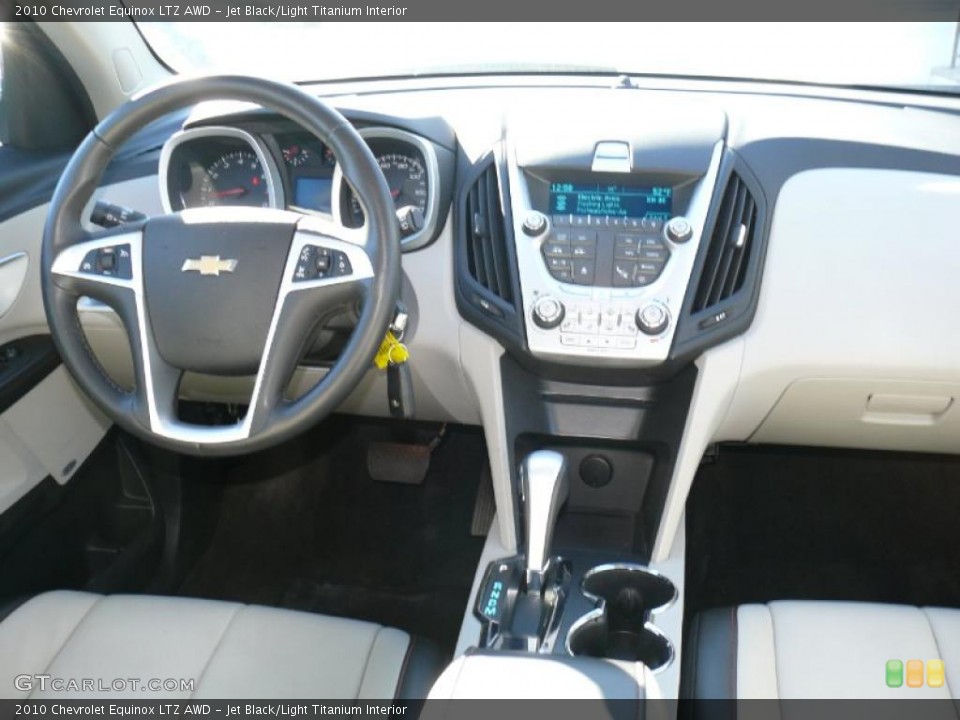 Jet Black/Light Titanium Interior Dashboard for the 2010 Chevrolet Equinox LTZ AWD #40685478