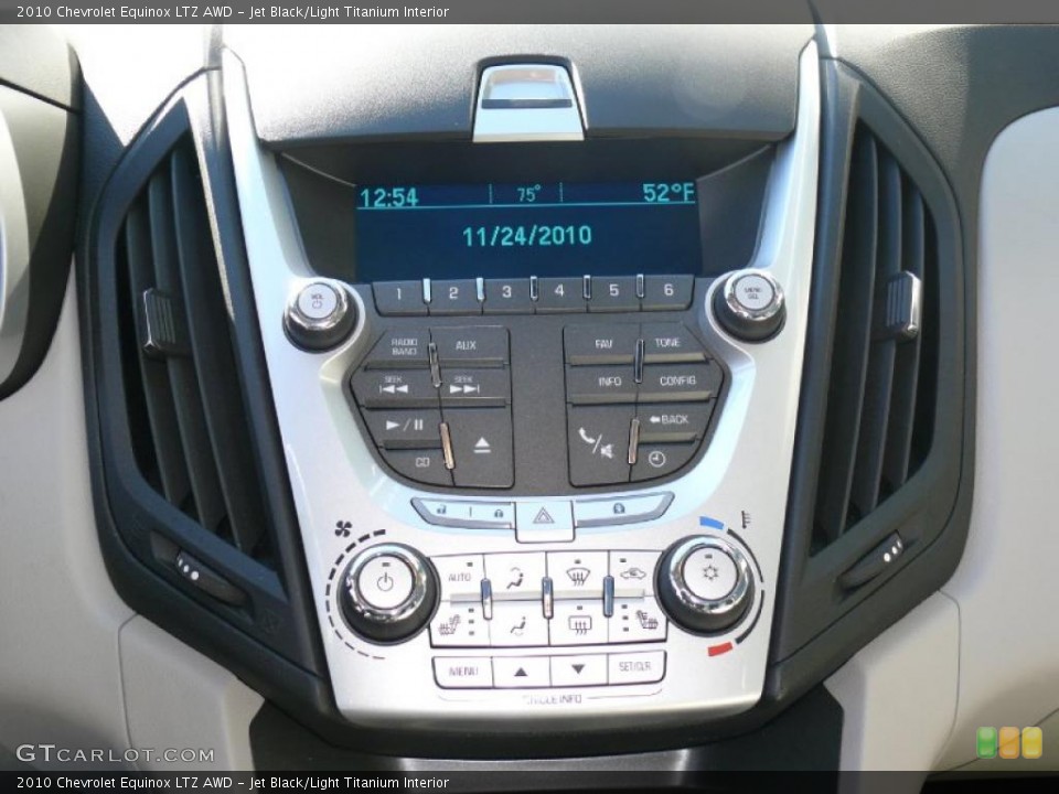 Jet Black/Light Titanium Interior Controls for the 2010 Chevrolet Equinox LTZ AWD #40685494