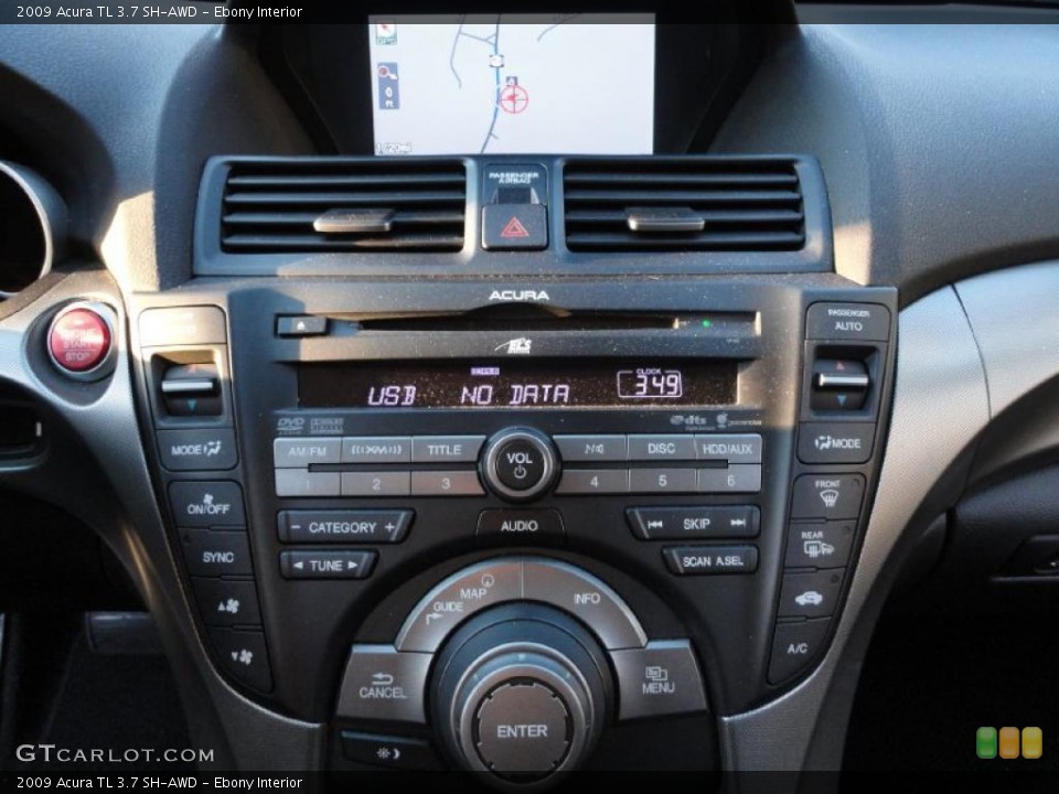 Ebony Interior Controls for the 2009 Acura TL 3.7 SH-AWD #40688330