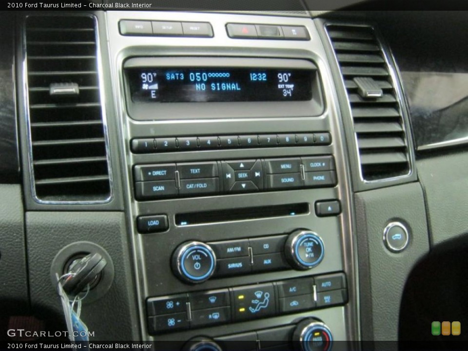 Charcoal Black Interior Controls for the 2010 Ford Taurus Limited #40695454