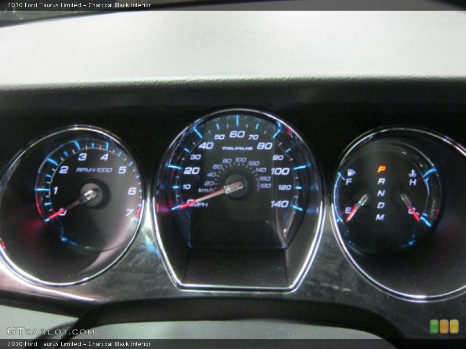 Charcoal Black Interior Gauges for the 2010 Ford Taurus Limited #40695462