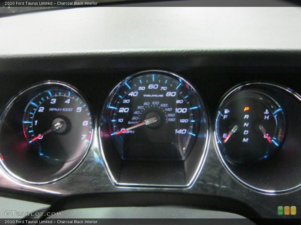 Charcoal Black Interior Gauges for the 2010 Ford Taurus Limited #40695462