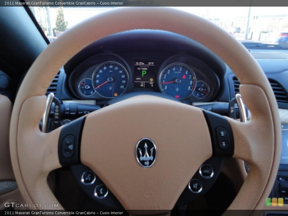 Cuoio Interior Steering Wheel for the 2011 Maserati GranTurismo Convertible GranCabrio #40700825