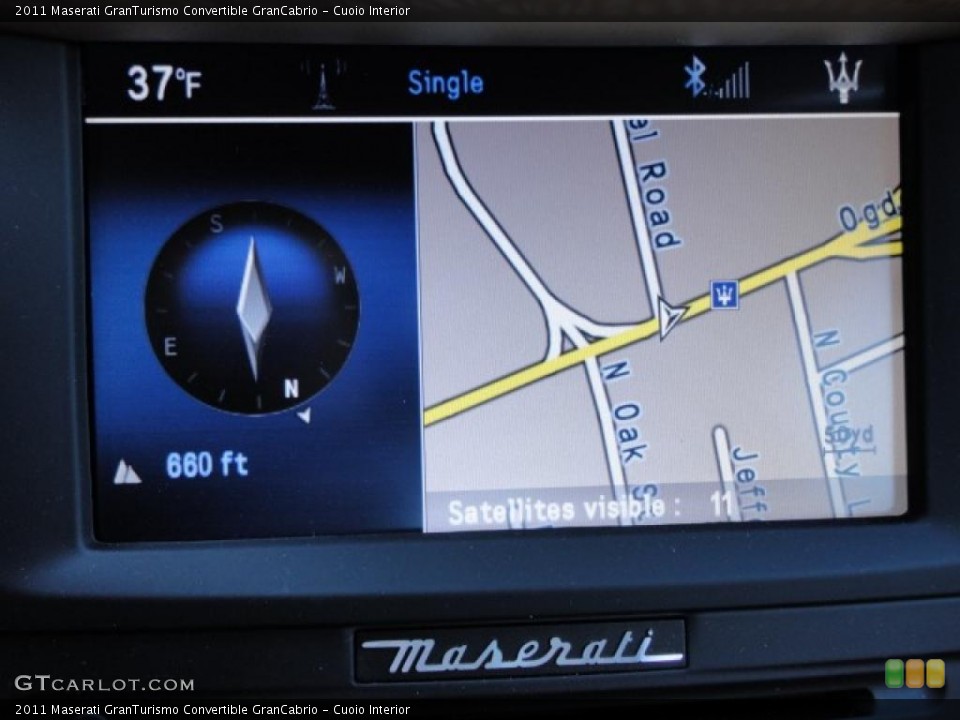 Cuoio Interior Navigation for the 2011 Maserati GranTurismo Convertible GranCabrio #40700941