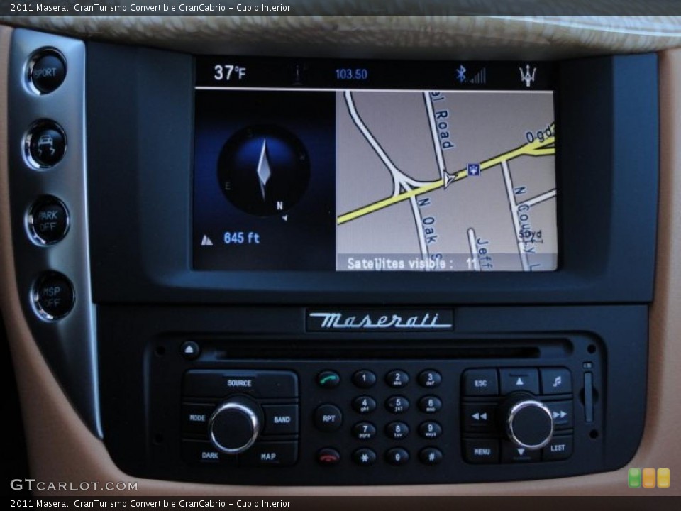 Cuoio Interior Controls for the 2011 Maserati GranTurismo Convertible GranCabrio #40700957