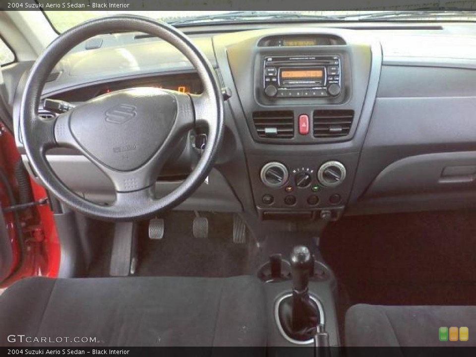 Black Interior Dashboard for the 2004 Suzuki Aerio S Sedan #40701085