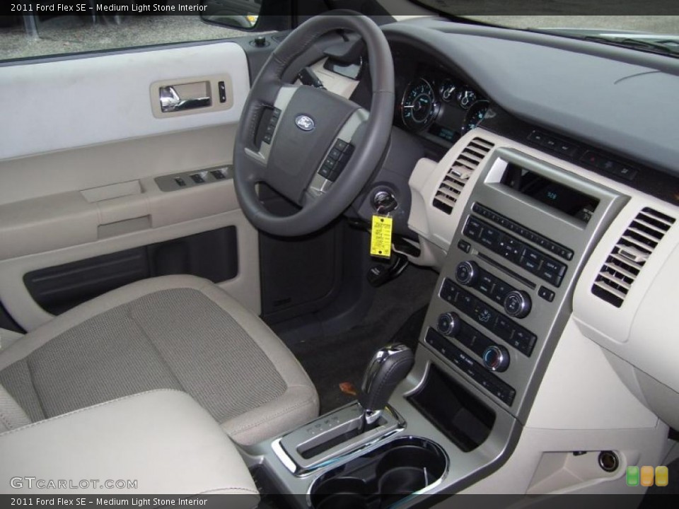 Medium Light Stone Interior Dashboard for the 2011 Ford Flex SE #40703129
