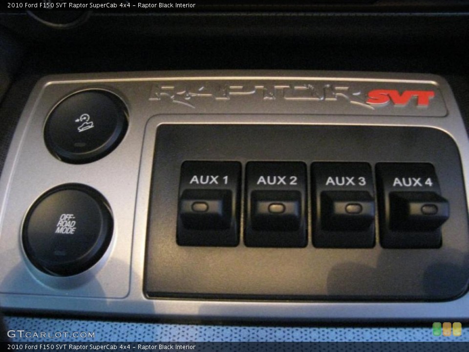 Raptor Black Interior Controls for the 2010 Ford F150 SVT Raptor SuperCab 4x4 #40705257
