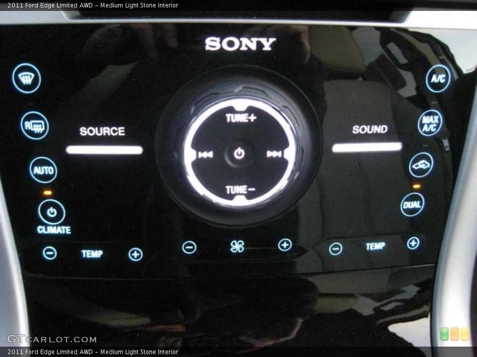 Medium Light Stone Interior Controls for the 2011 Ford Edge Limited AWD #40706089