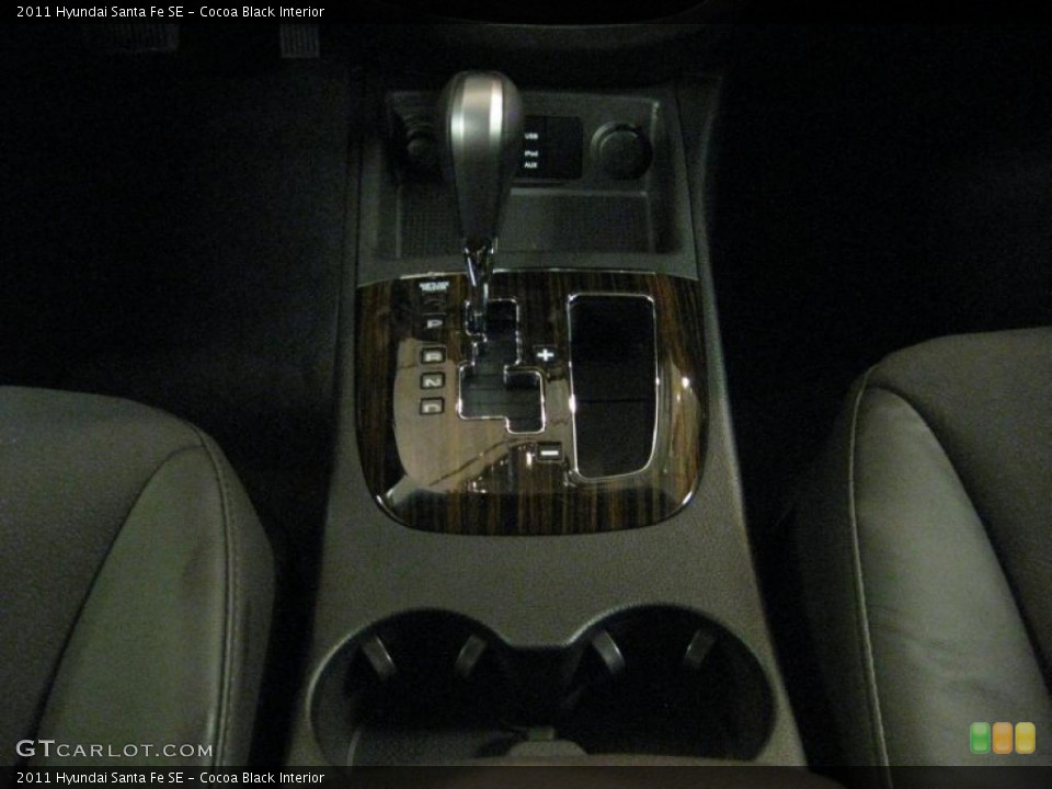 Cocoa Black Interior Transmission for the 2011 Hyundai Santa Fe SE #40706809