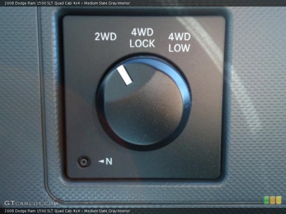 Medium Slate Gray Interior Controls for the 2008 Dodge Ram 1500 SLT Quad Cab 4x4 #40706905