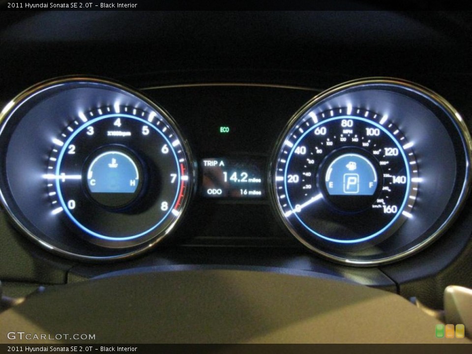 Black Interior Gauges for the 2011 Hyundai Sonata SE 2.0T #40707221