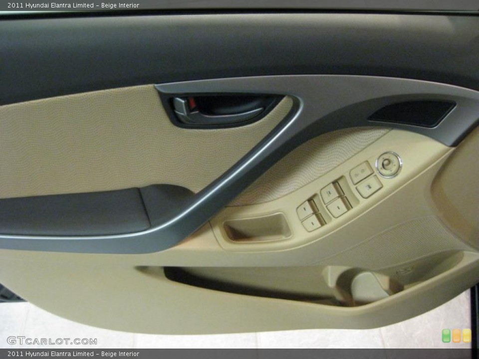 Beige Interior Door Panel for the 2011 Hyundai Elantra Limited #40707457