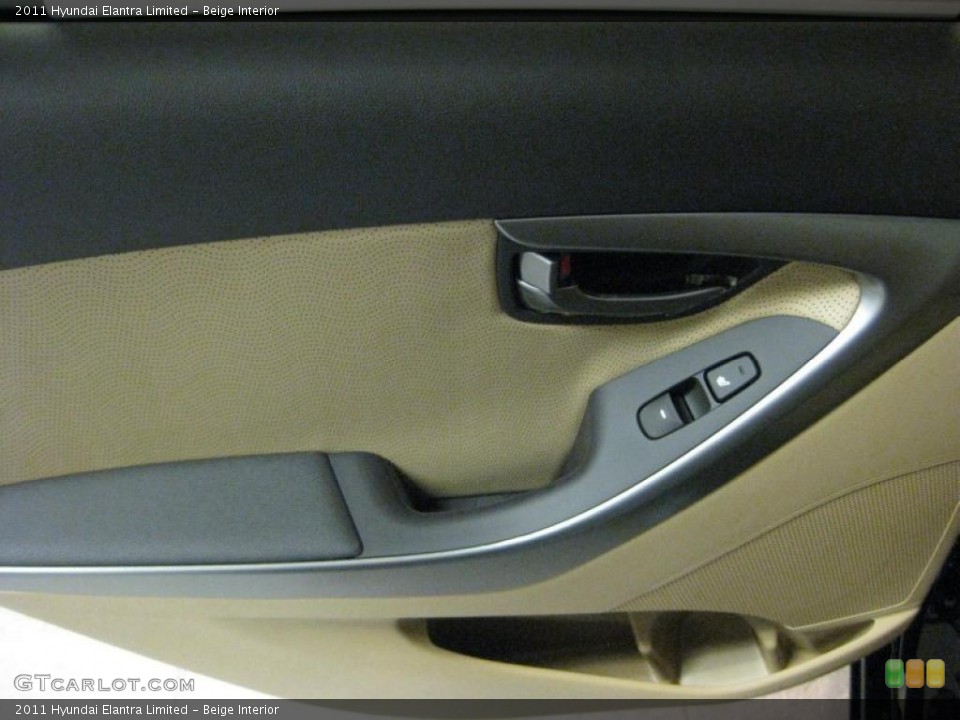 Beige Interior Door Panel for the 2011 Hyundai Elantra Limited #40707493