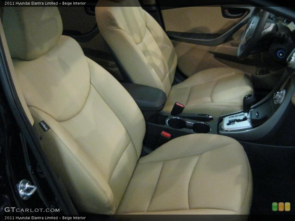 Beige Interior Photo for the 2011 Hyundai Elantra Limited #40707513