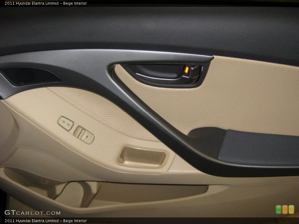 Beige Interior Door Panel for the 2011 Hyundai Elantra Limited #40707545