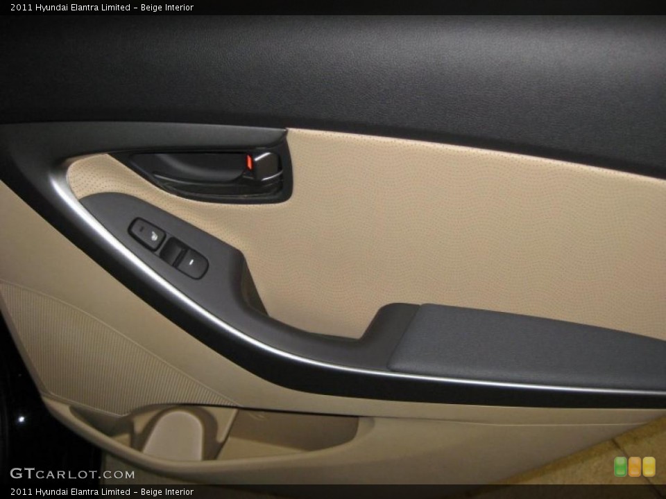 Beige Interior Door Panel for the 2011 Hyundai Elantra Limited #40707573