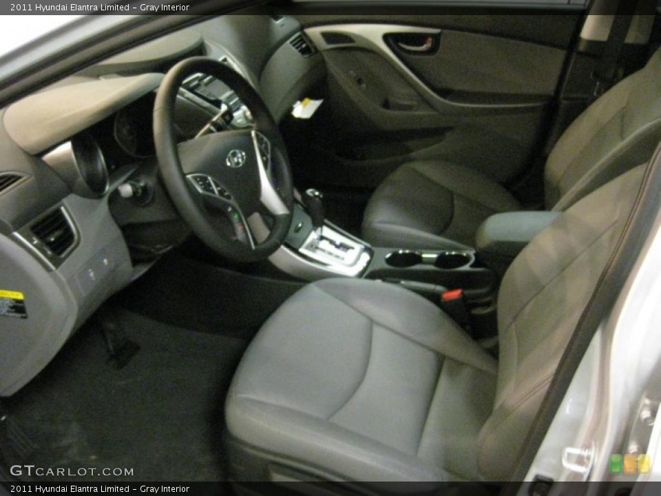 Gray Interior Prime Interior for the 2011 Hyundai Elantra Limited #40707869