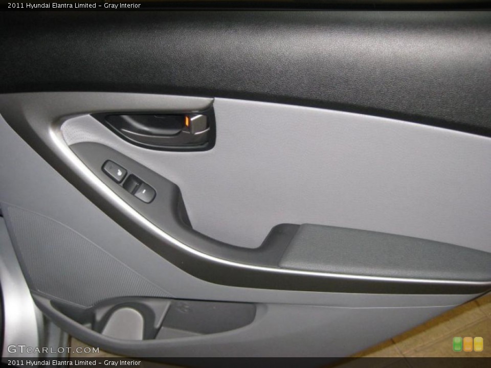 Gray Interior Door Panel for the 2011 Hyundai Elantra Limited #40708061