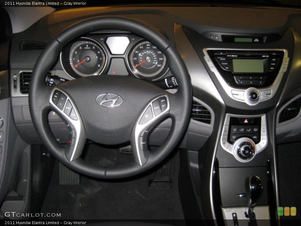 Gray Interior Dashboard for the 2011 Hyundai Elantra Limited #40708073