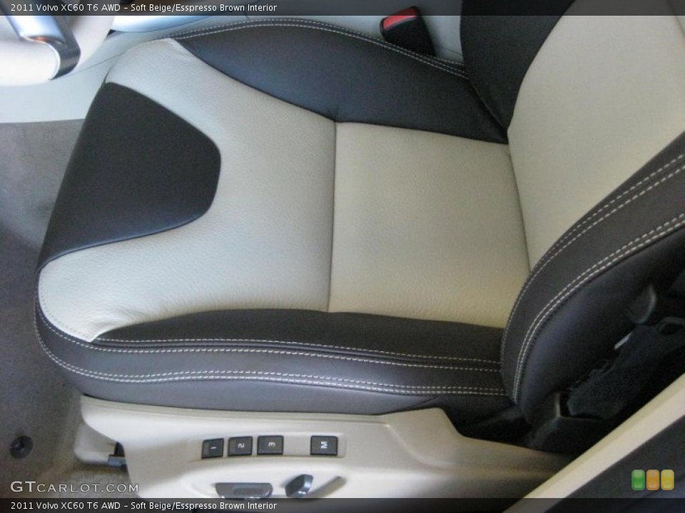 Soft Beige/Esspresso Brown Interior Photo for the 2011 Volvo XC60 T6 AWD #40708289