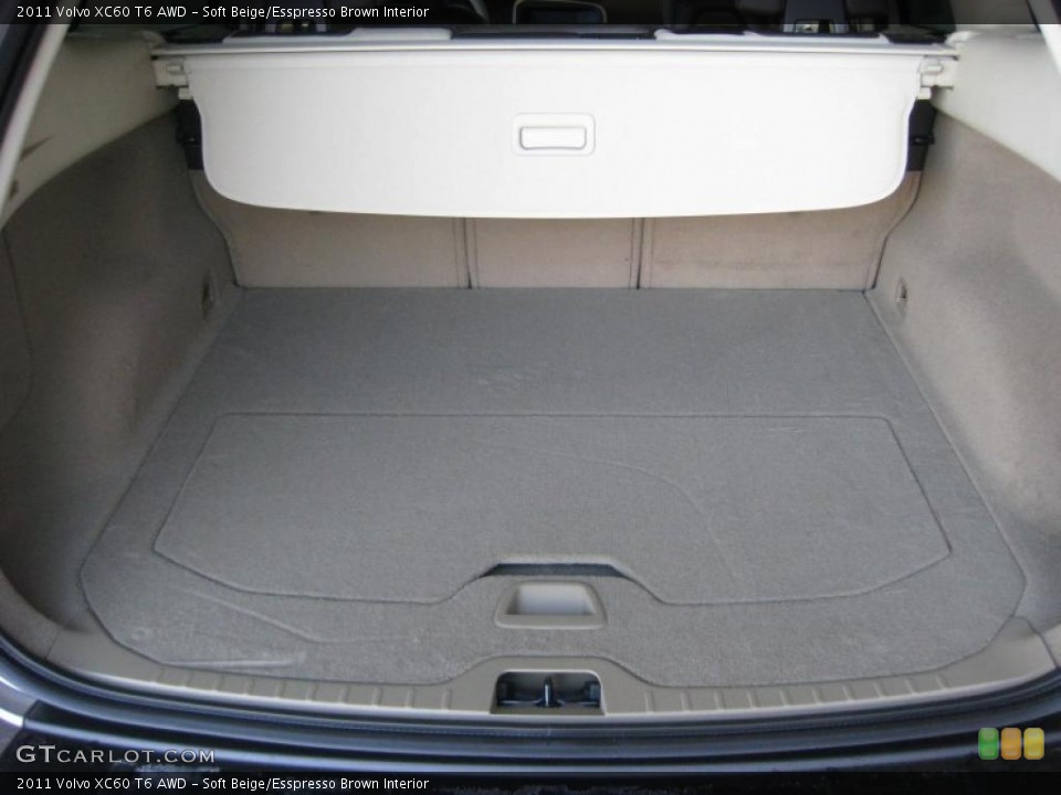 Soft Beige/Esspresso Brown Interior Trunk for the 2011 Volvo XC60 T6 AWD #40708565