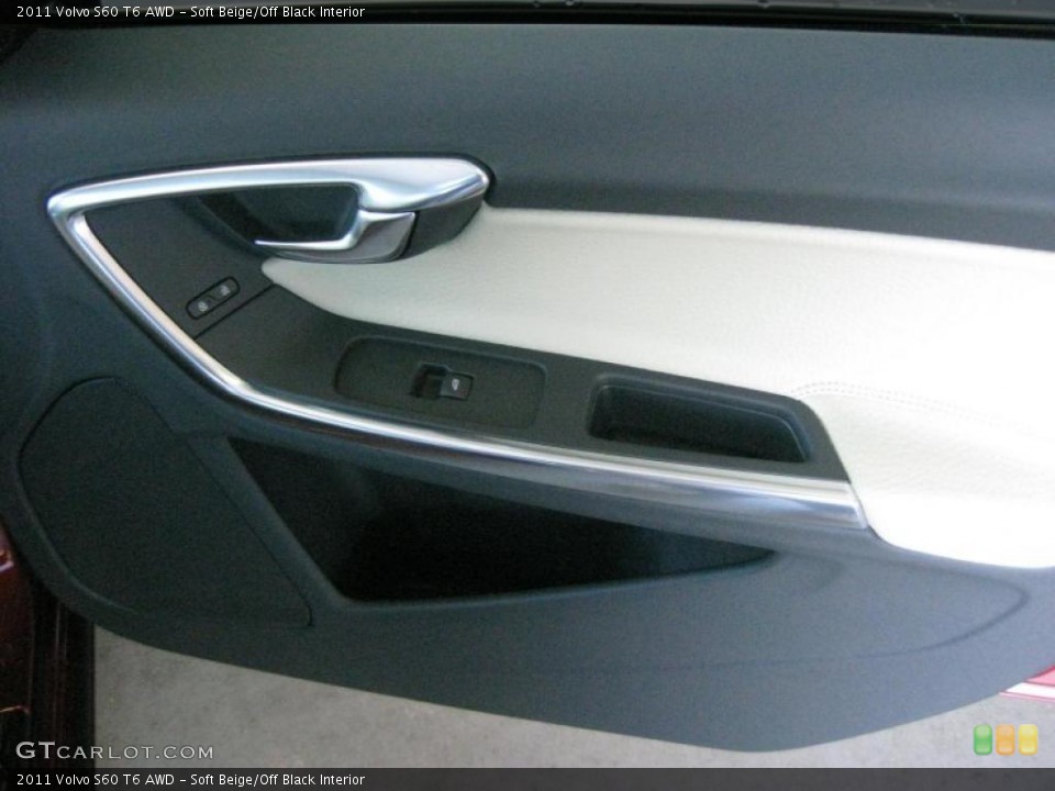 Soft Beige/Off Black Interior Door Panel for the 2011 Volvo S60 T6 AWD #40708781