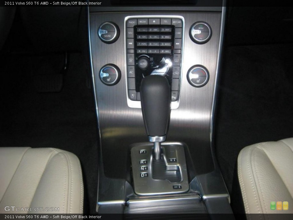Soft Beige/Off Black Interior Transmission for the 2011 Volvo S60 T6 AWD #40708853