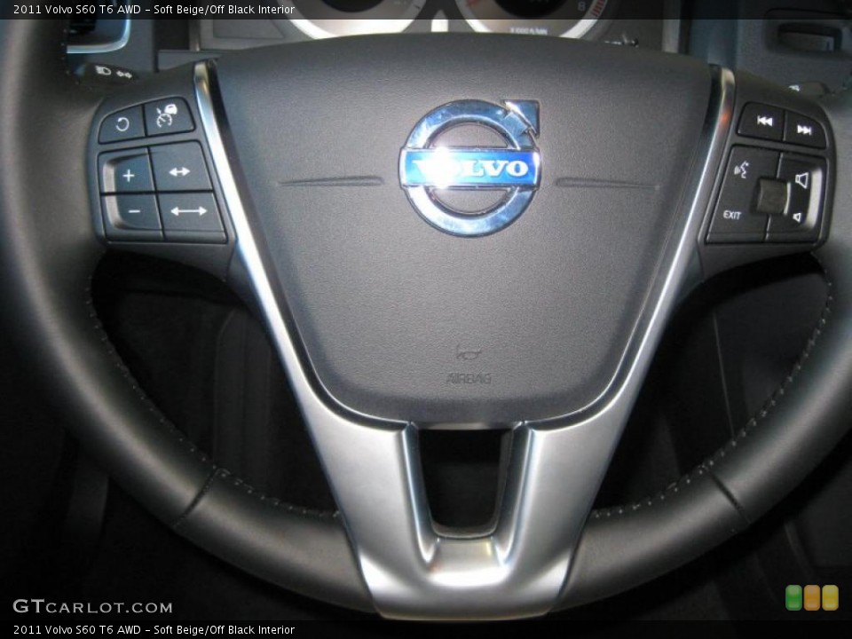 Soft Beige/Off Black Interior Controls for the 2011 Volvo S60 T6 AWD #40708865