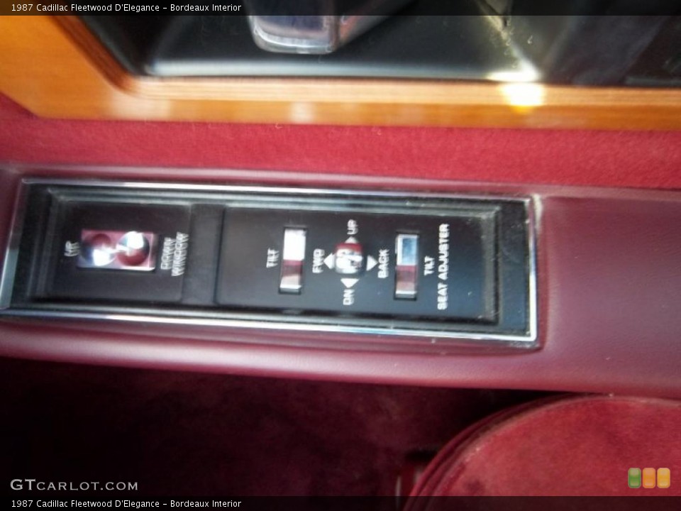 Bordeaux Interior Controls for the 1987 Cadillac Fleetwood D'Elegance #40714130