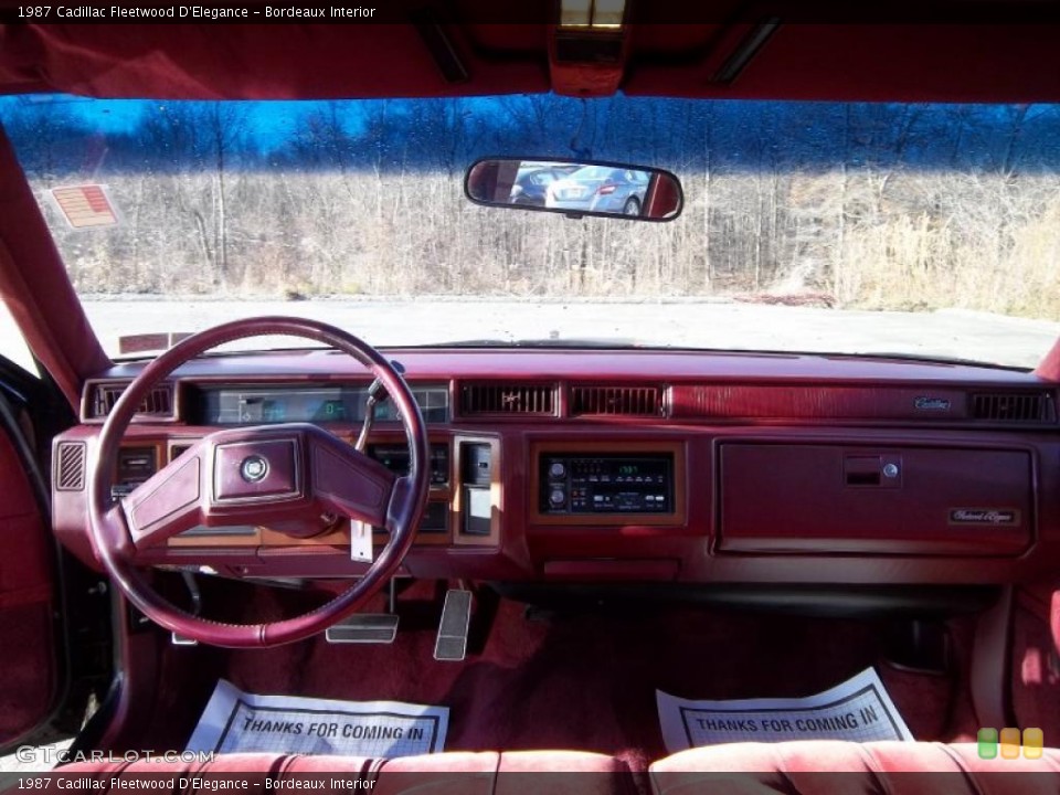 Bordeaux Interior Photo for the 1987 Cadillac Fleetwood D'Elegance #40714206