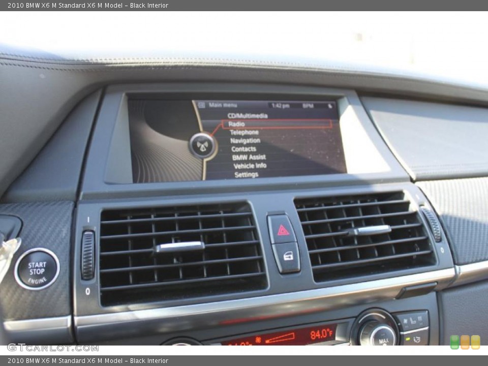 Black Interior Navigation for the 2010 BMW X6 M  #40715982
