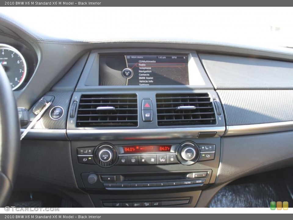 Black Interior Controls for the 2010 BMW X6 M  #40716014