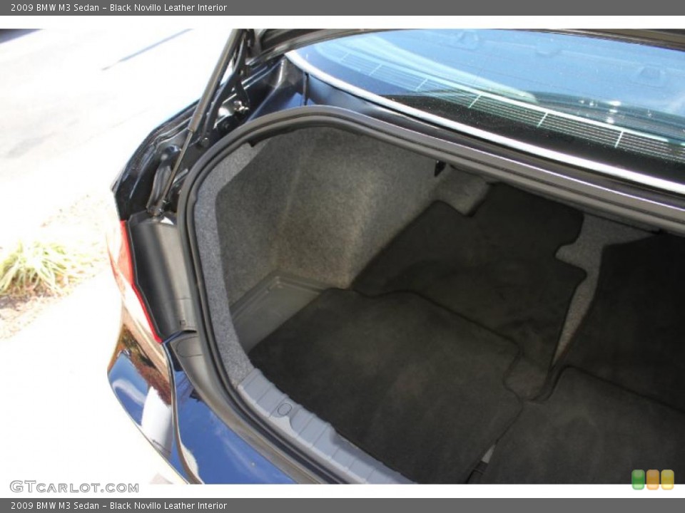 Black Novillo Leather Interior Trunk for the 2009 BMW M3 Sedan #40716414